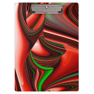 The spirit of Love and Hope Abstract 3D Rainbowart Clipboard