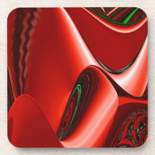 The spirit of Love and Hope Abstract 3D Rainbowart Coaster