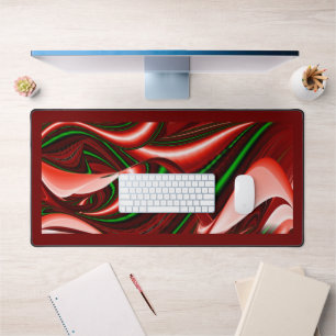 The spirit of Love and Hope Abstract 3D Rainbowart Desk Mat
