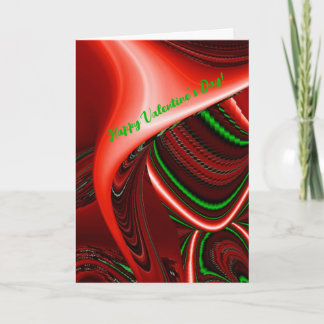 The spirit of Love and Hope Abstract 3D Rainbowart Holiday Card