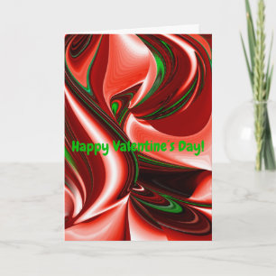 The spirit of Love and Hope Abstract 3D Rainbowart Holiday Card