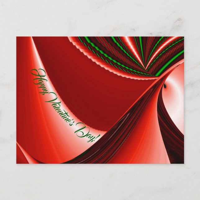 The spirit of Love and Hope Abstract 3D Rainbowart Holiday Postcard (Front)