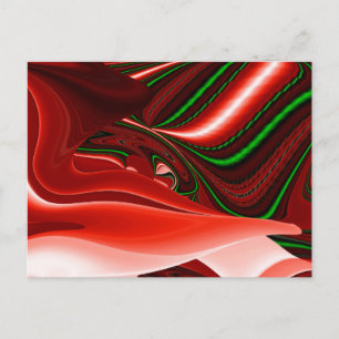 The spirit of Love and Hope Abstract 3D Rainbowart Holiday Postcard