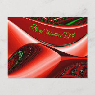 The spirit of Love and Hope Abstract 3D Rainbowart Holiday Postcard