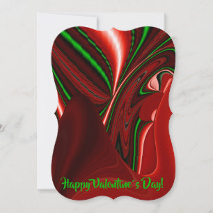 The spirit of Love and Hope Abstract 3D Rainbowart Invitation