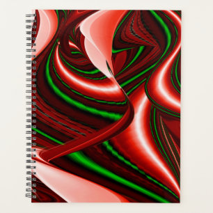 The spirit of Love and Hope Abstract 3D Rainbowart Planner