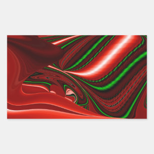 The spirit of Love and Hope Abstract 3D Rainbowart Rectangular Sticker