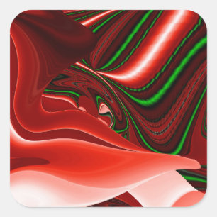 The spirit of Love and Hope Abstract 3D Rainbowart Square Sticker