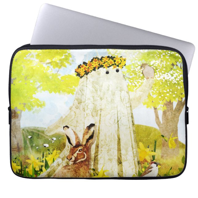 The Spirit of Ostara Laptop Sleeve (Front)