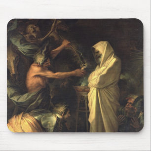 The Spirit of Samuel appearing to Saul at the hous Mouse Mat