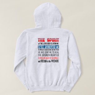 The Spirit Of The Lord God Is Upon Me Christian Hoodie