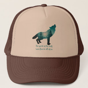 The Spirit of the Wolf: Embracing Freedom Trucker Hat