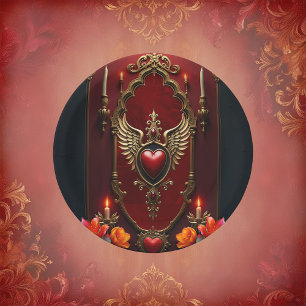 The spirit of the wonderful vintage style. paper plate