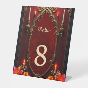 The spirit of the wonderful vintage style.  pedestal sign