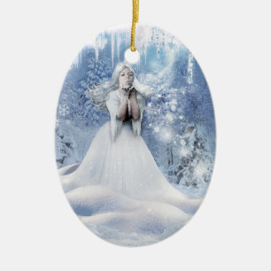 The Spirit of Winter Ceramic Tree Decoration