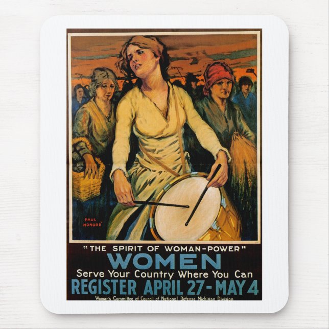 The Spirit of Woman Power Mouse Mat (Front)