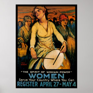 The Spirit of Woman Power Poster