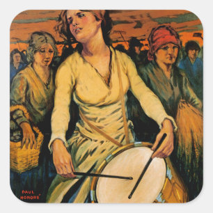 The Spirit of Woman Power Square Sticker