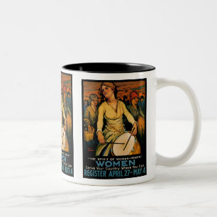 The Spirit of Woman Power Two-Tone Coffee Mug