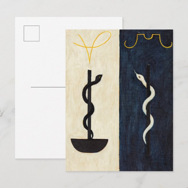 The Spirit World, No.57, 1915 by Anna Cassel Invitation Postcard (Front/Back)