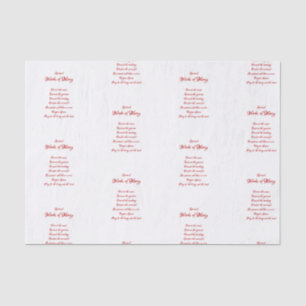 The Spiritual Works of Mercy Tissue Paper