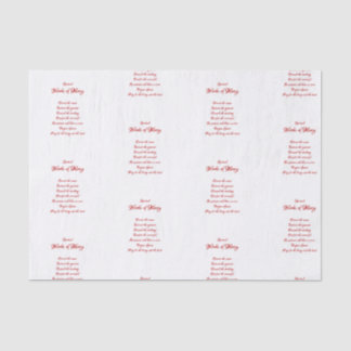 The Spiritual Works of Mercy Tissue Paper