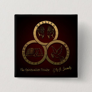 The Spiritualists' Trinity (GMH Sincerely) 15 Cm Square Badge