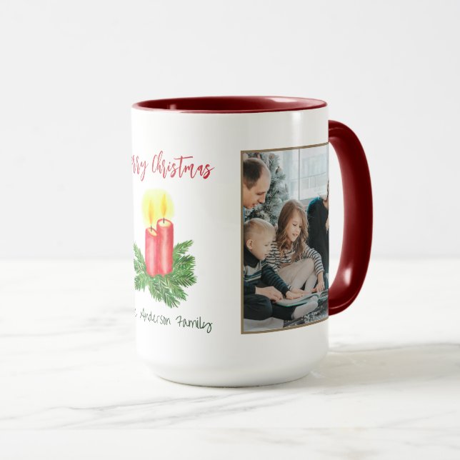 The Spirt of Christmas Merry Christmas 2 Photo Mug (Front Right)