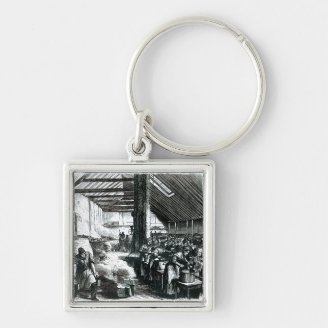 The Spitalfields Soup Kitchen, 1867 Key Ring (Front)