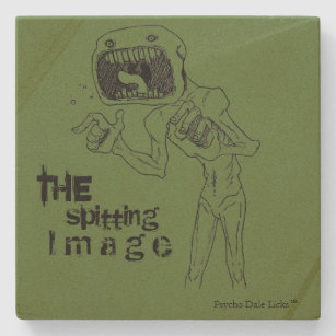 The Spitting Image Zombie Stone Coaster