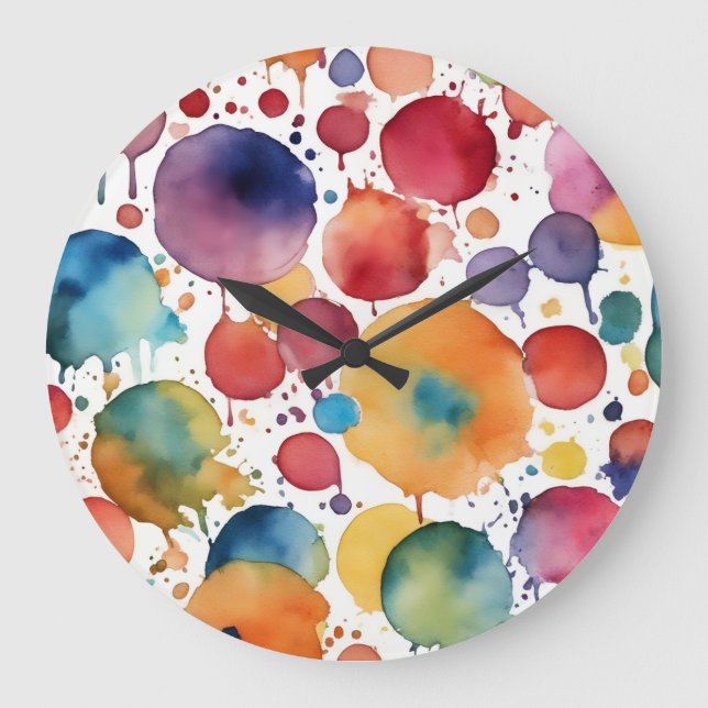 The Splatter Large Clock (Front)