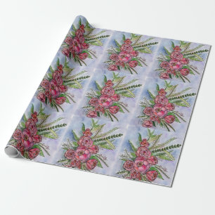 The Splendor of Roses design on wrapping paper