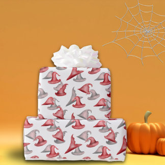 The Spooky Boo Witch Hats Halloween Wrapping Paper