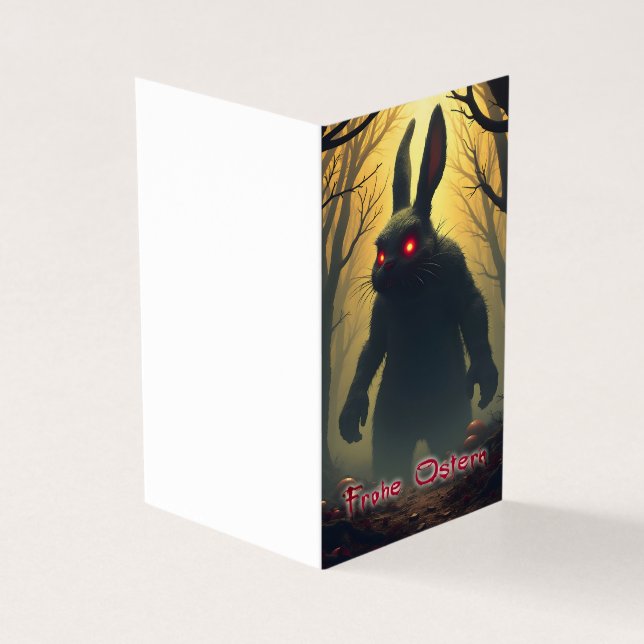 The Spooky Easter Bunny in the Shadowy Forest (Outside)