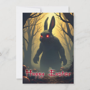 The Spooky Easter Bunny in the Shadowy Forest