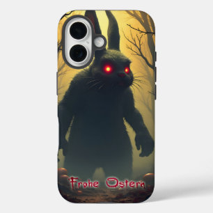 The Spooky Easter Bunny in the Shadowy Forest iPhone 16 Case
