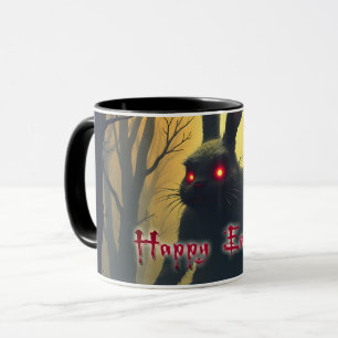 The Spooky Easter Bunny in the Shadowy Forest Mug