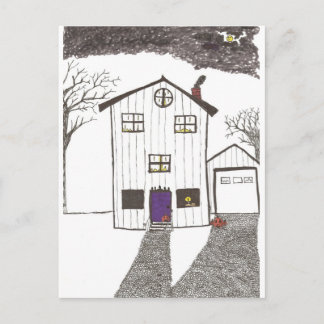 The Spooky House Postcard