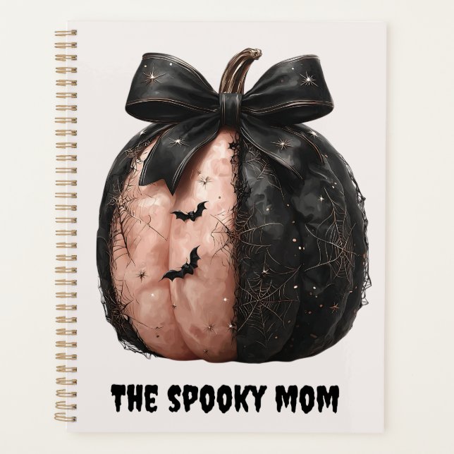 The Spooky Mum Halloween Pumpkin Planner (Front)