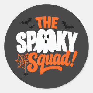 The Spooky Squad Halloween Design Classic Round Sticker