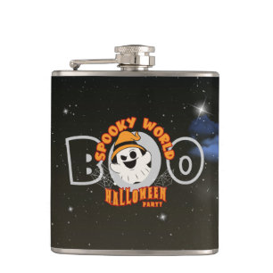 The Spooky World of Halloween    Hip Flask