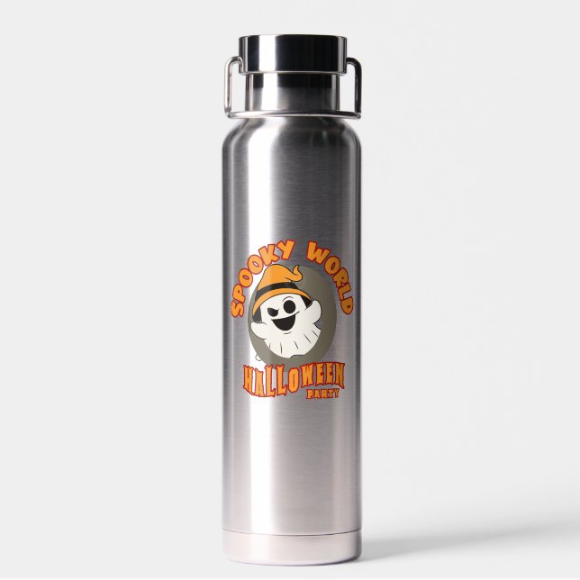 The Spooky World of Halloween | Thor Copper Vacuum Water Bottle (Back)