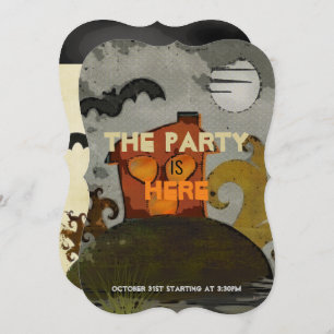 The Spookz Whismical Folk Art Invitation