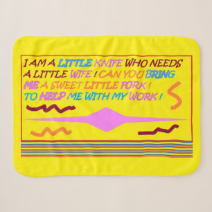 The Spoon Falls In Love With The Ladle and knife Sherpa Blanket