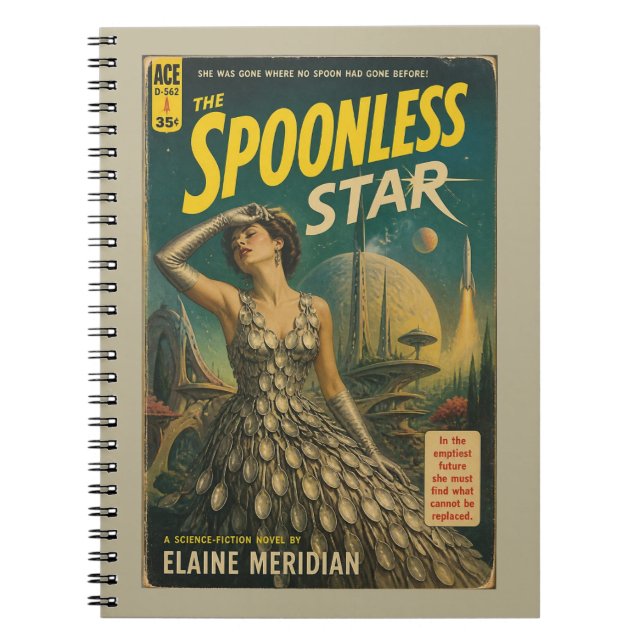 The Spoonless Star Scifi Book Cover Journal (Front)