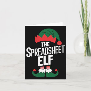 The Spreadsheet Elf Group Matching Family Christma Card