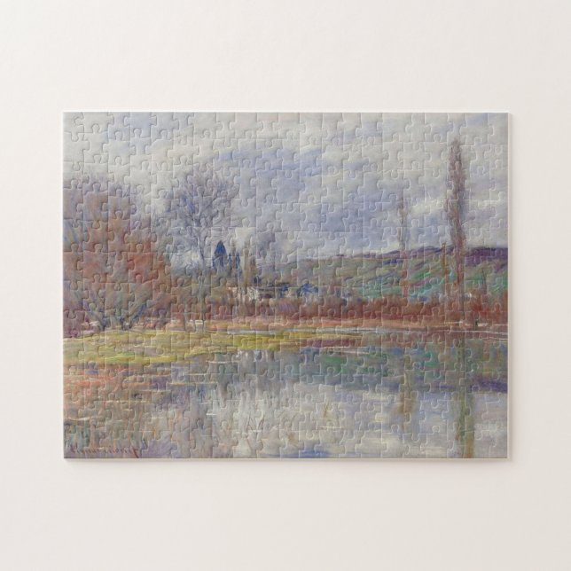 The Spring at Vetheuil Monet Fine Art Jigsaw Puzzle (Horizontal)