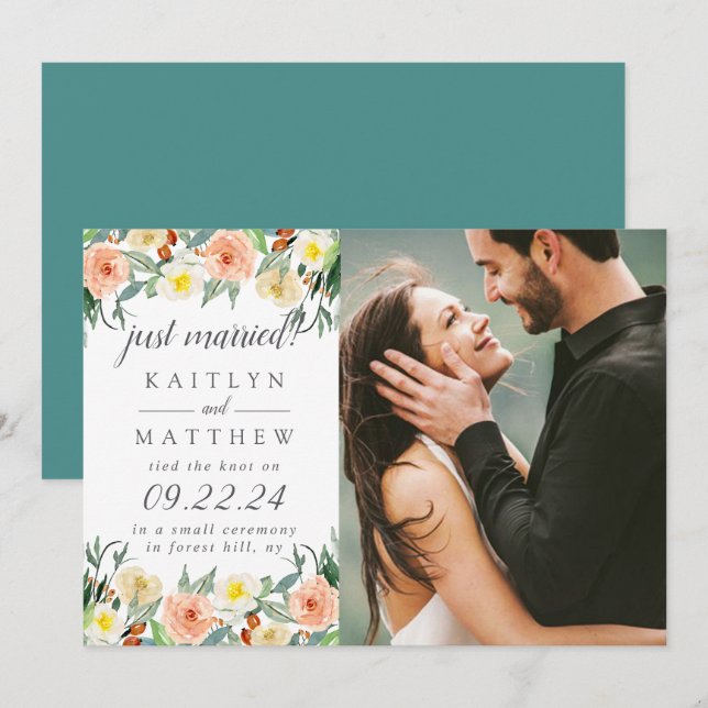 The Spring Blossoms Wedding Collection Announcement (Front/Back)