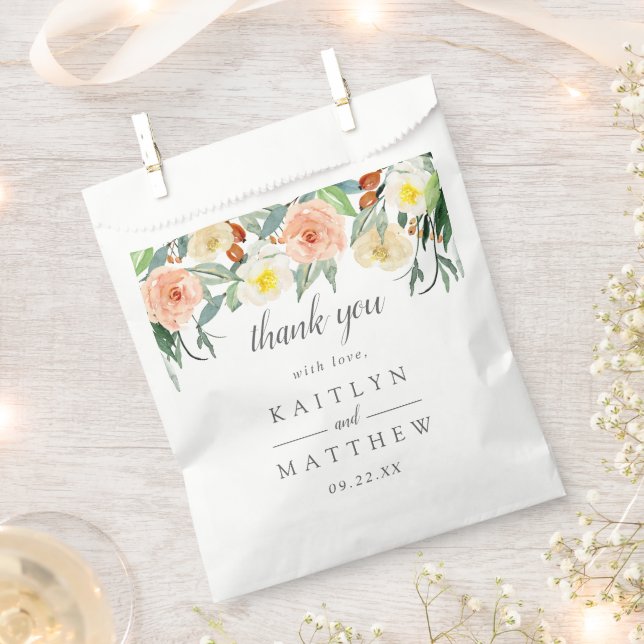 The Spring Blossoms Wedding Collection Favour Bags (Clipped)