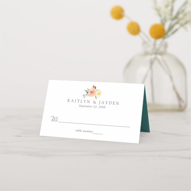 The Spring Blossoms Wedding Collection Place Card (Front)